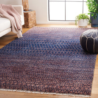 Safavieh Nomad NMD801 Navy / Pink Area Rug Room Scene Feature