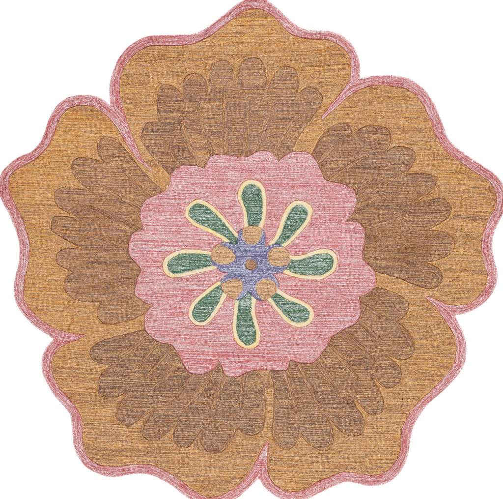 Safavieh Novelty NOV104D Gold / Pink Area Rug Round
