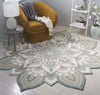 Safavieh Novelty 105 Blue/Ivory Area Rug Room Scene Feature