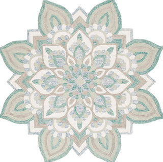 Safavieh Novelty 105 Blue/Ivory Area Rug Round