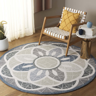 Safavieh Novelty NOV110F Grey / Blue Area Rug Room Scene Feature