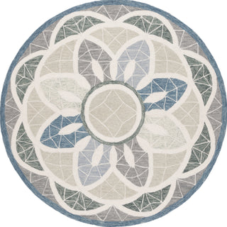 Safavieh Novelty NOV110F Grey / Blue Area Rug Round