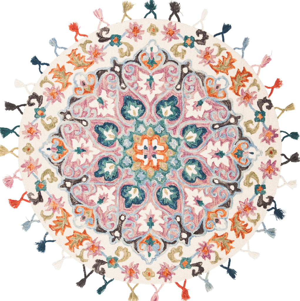 Safavieh Novelty NOV576M Pink / Blue Area Rug Round