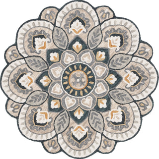 Safavieh Novelty NOV604B Beige / Navy Area Rug Round