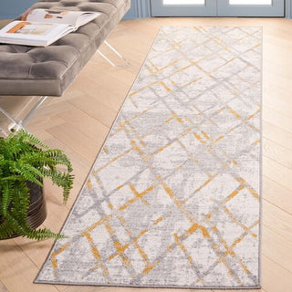 Safavieh Odyssey ODY810 Grey / Gold Area Rug Room Scene Feature