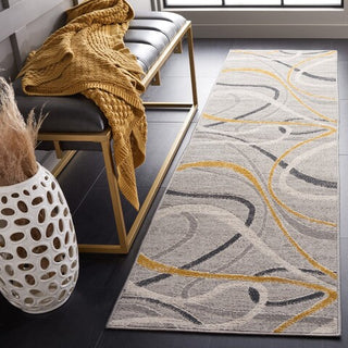 Safavieh Odyssey ODY812 Grey / Gold Ivory Area Rug Room Scene Feature