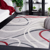 Safavieh Odyssey ODY812 Grey / Red Ivory Area Rug