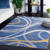 Safavieh Odyssey ODY812 Blue / Gold Ivory Area Rug