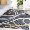 Safavieh Odyssey ODY812 Black / Grey Gold Area Rug