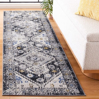 Safavieh Odyssey ODY858 Dark Grey / Blue Gold Area Rug Room Scene Feature