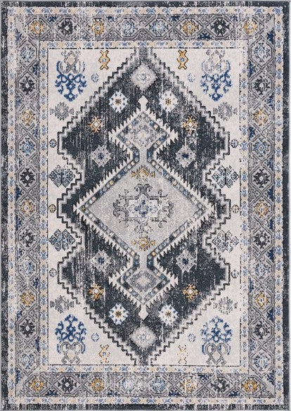 Safavieh Odyssey ODY858 Dark Grey / Blue Gold Area Rug