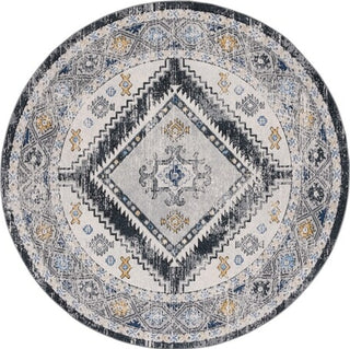 Safavieh Odyssey ODY858 Dark Grey / Blue Gold Area Rug