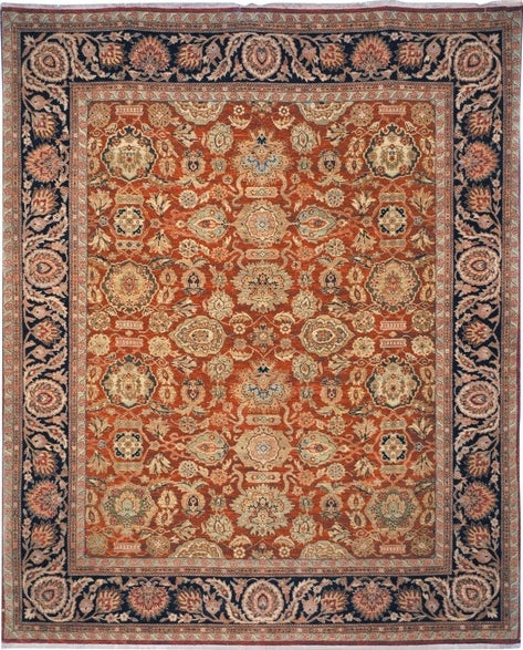 Safavieh Old World OW120 Salmon / Navy Area Rug main image