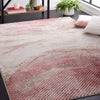 Safavieh Palma PAM324 Light Grey / Red Area Rug Room Scene Feature