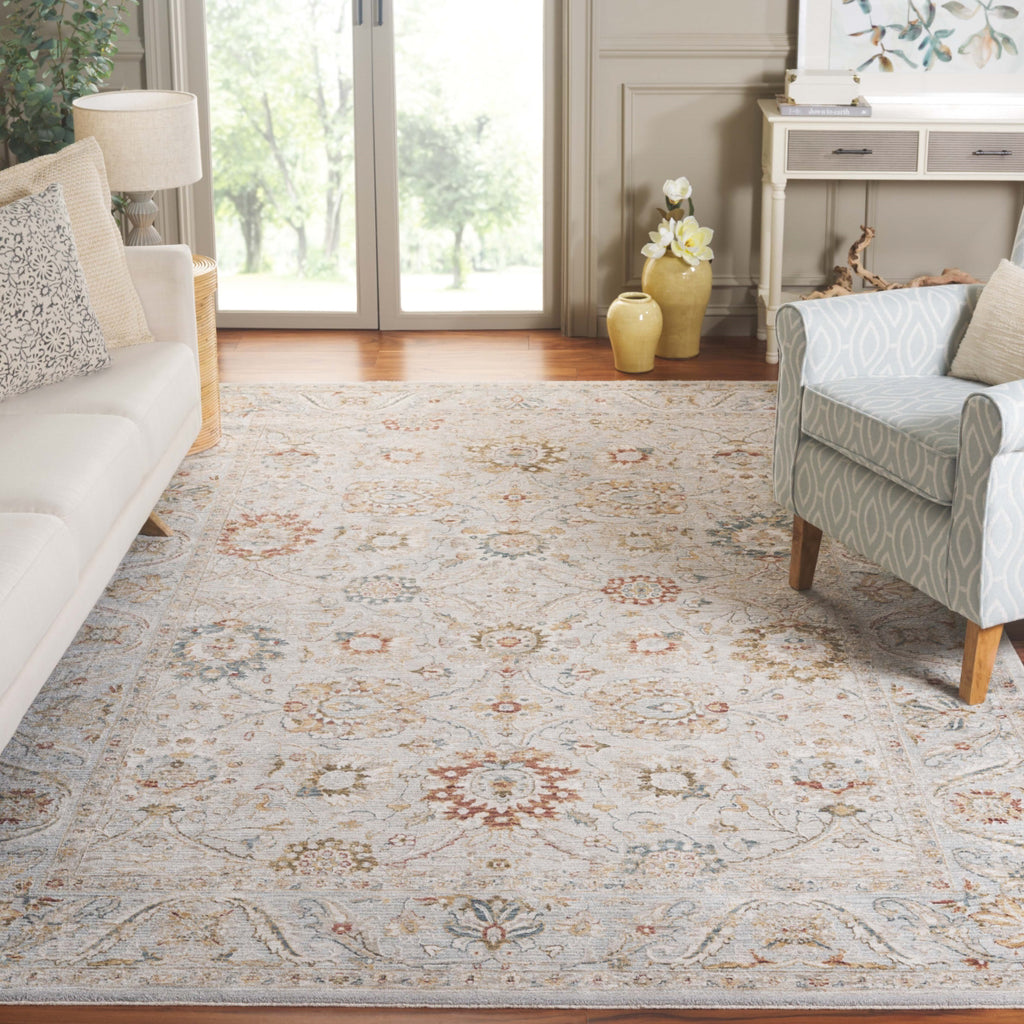 Safavieh Persian PER210F Grey / Blue Area Rug Room Scene Feature