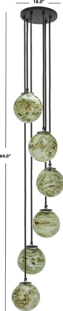 Safavieh Hallie PND3000A Black / Multi Lamp main image