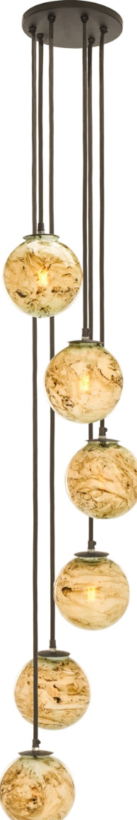 Safavieh Hallie PND3000A Black / Multi Lamp Main On