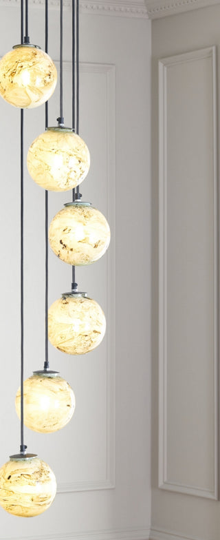 Safavieh Hallie PND3000A Black / Multi Lamp Room Scene On Feature