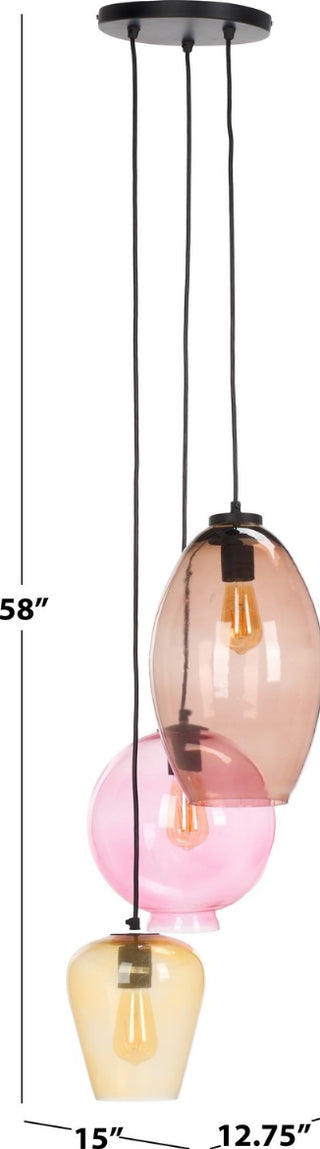 Safavieh Keoni PND3012A Multi / Black Lamp main image