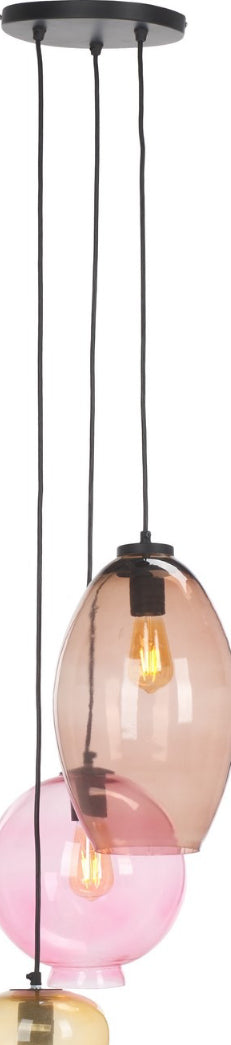 Safavieh Keoni PND3012A Multi / Black Lamp Main On