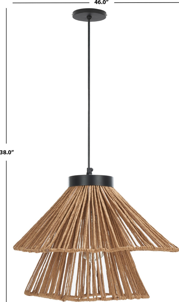 Safavieh Kaia PND3024A Natural / Black Lamp main image