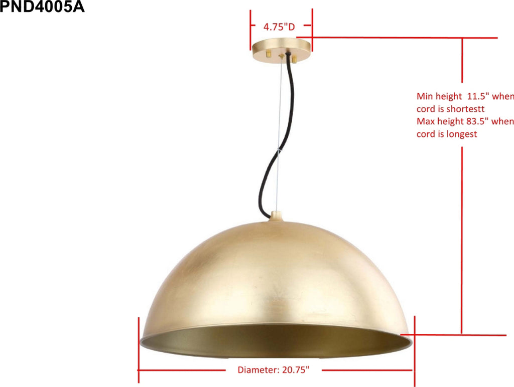 Safavieh Archer PND4005A Gold Lamp main image