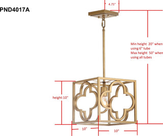 Safavieh Rabia PND4017A Gold Lamp main image
