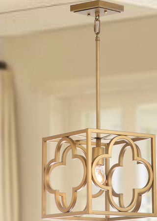 Safavieh Rabia PND4017A Gold Lamp Room Scene On Feature