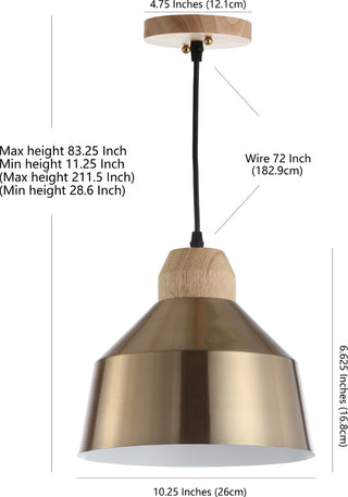 Safavieh Dajana PND4031C Gold Lamp main image