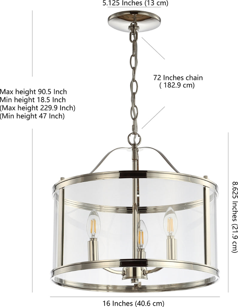 Safavieh Jude PND4041A Nickle Lamp main image