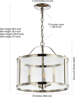 Safavieh Jude PND4041A Nickle Lamp main image