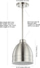 Safavieh Riley PND4043A Nickle Lamp main image