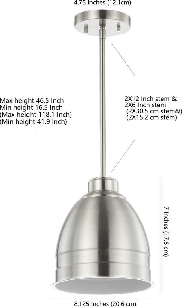 Safavieh Riley PND4043A Nickle Lamp main image