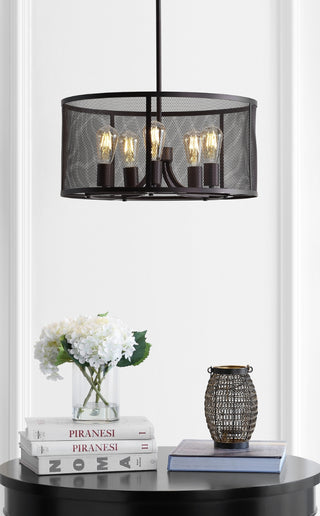 Safavieh Kane PND4049A Brass Lamp Room Scene On Feature