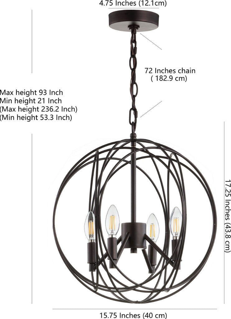 Safavieh Cason PND4055A Brass Lamp main image