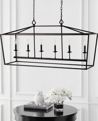 Safavieh Prener PND4088A Oil Rub Bronze Lamp Room Scene Off Feature