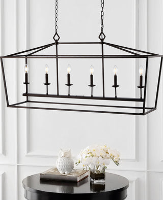 Safavieh Prener PND4088A Oil Rub Bronze Lamp Room Scene On Feature