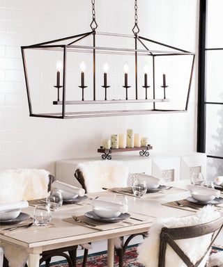 Safavieh Prener PND4088A Oil Rub Bronze Lamp Room Scene On Feature