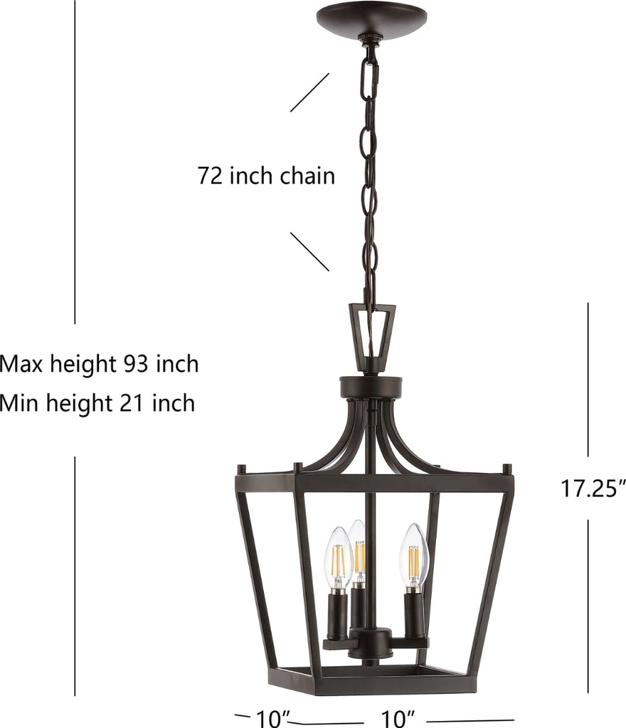 Safavieh Larton PND4089A Oil Rub Bronze Lamp main image