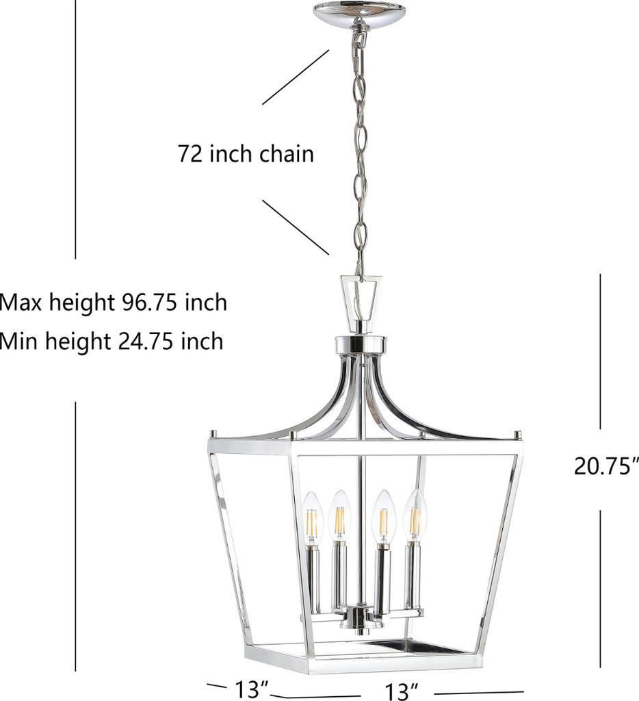 Safavieh Nichi PND4090B Chrome Lamp main image