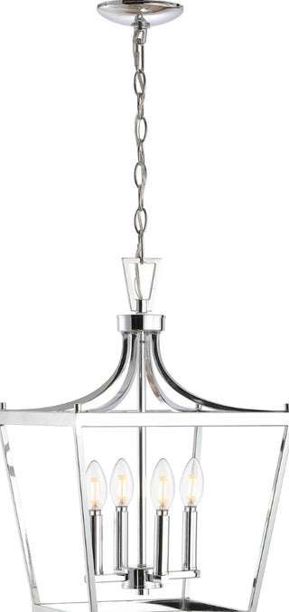 Safavieh Nichi PND4090B Chrome Lamp Main On