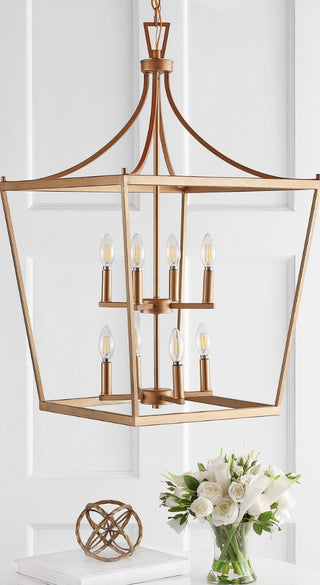 Safavieh Vallor PND4092C Gold Lamp Room Scene Off Feature
