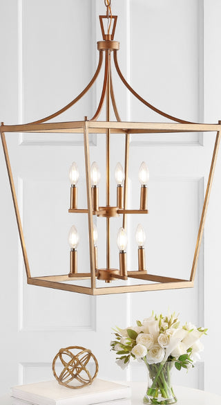 Safavieh Vallor PND4092C Gold Lamp Room Scene On Feature