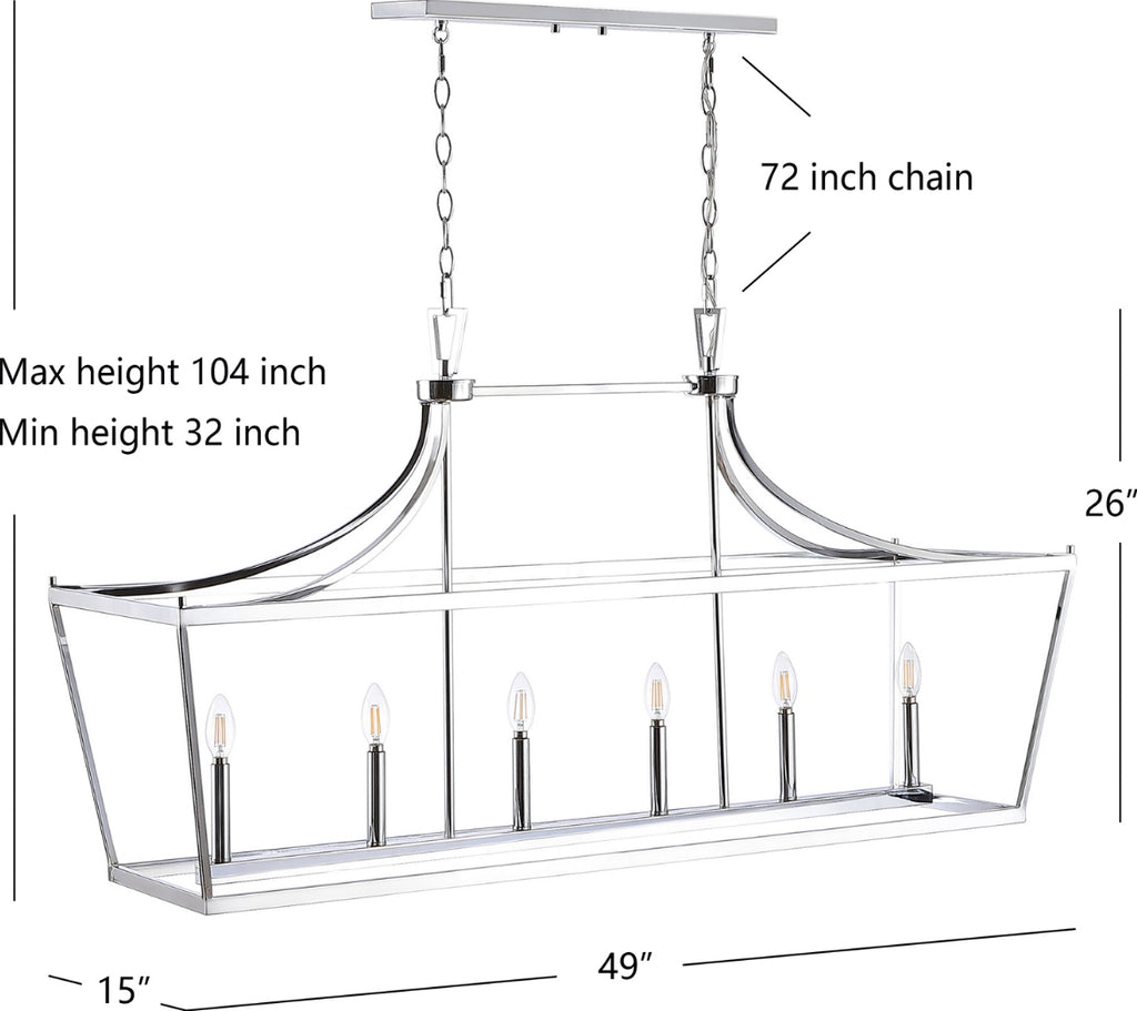 Safavieh Aroris PND4093B Chrome Lamp main image