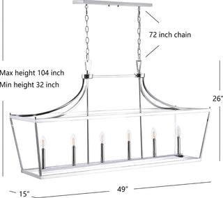 Safavieh Aroris PND4093B Chrome Lamp main image