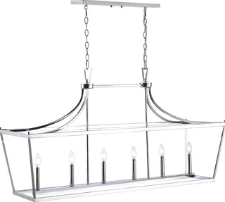 Safavieh Aroris PND4093B Chrome Lamp Main On