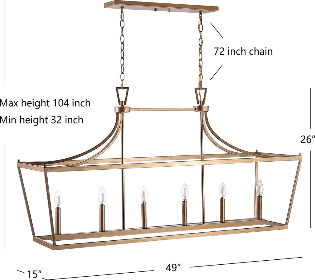 Safavieh Aroris PND4093C Gold Lamp main image