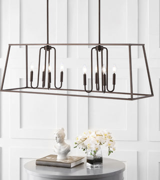 Safavieh Onia PND4095A Oil Rub Bronze Lamp Room Scene On Feature