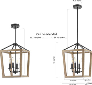 Safavieh Valdis PND4096A Natural / Black Lamp main image
