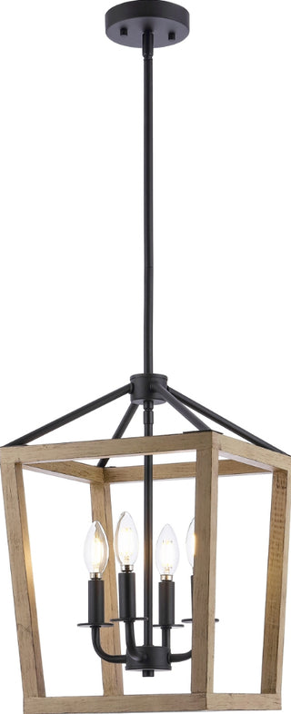 Safavieh Valdis PND4096A Natural / Black Lamp Main On